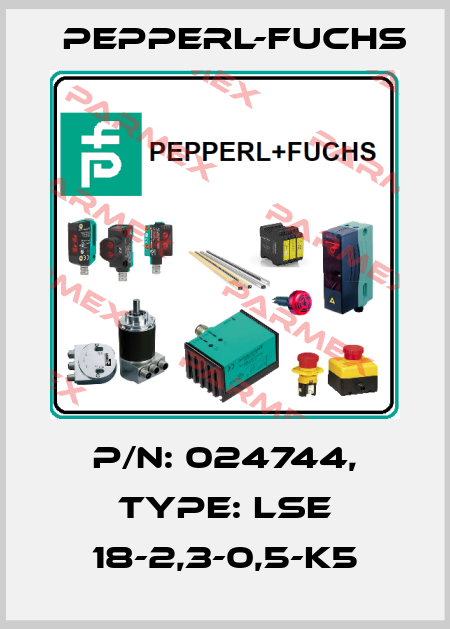 p/n: 024744, Type: LSE 18-2,3-0,5-K5 Pepperl-Fuchs