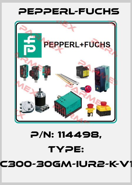 p/n: 114498, Type: UC300-30GM-IUR2-K-V15 Pepperl-Fuchs