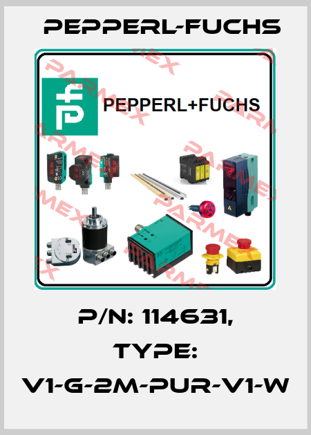 p/n: 114631, Type: V1-G-2M-PUR-V1-W Pepperl-Fuchs