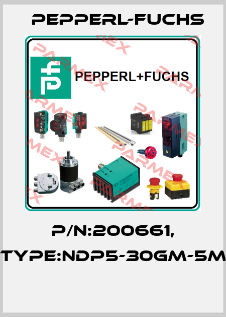 P/N:200661, Type:NDP5-30GM-5M  Pepperl-Fuchs