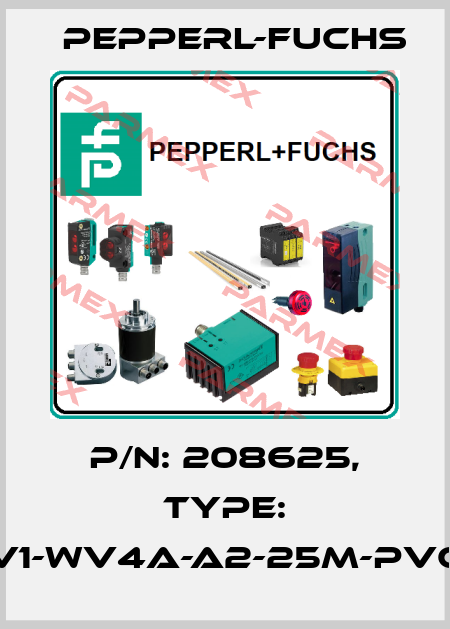 p/n: 208625, Type: V1-WV4A-A2-25M-PVC Pepperl-Fuchs