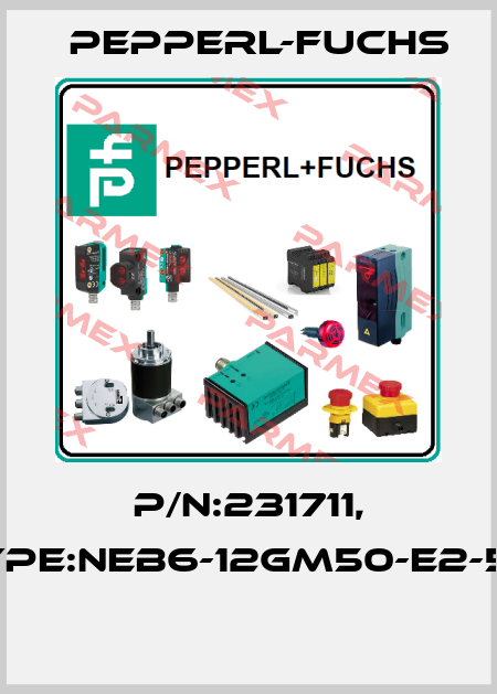 P/N:231711, Type:NEB6-12GM50-E2-5M  Pepperl-Fuchs