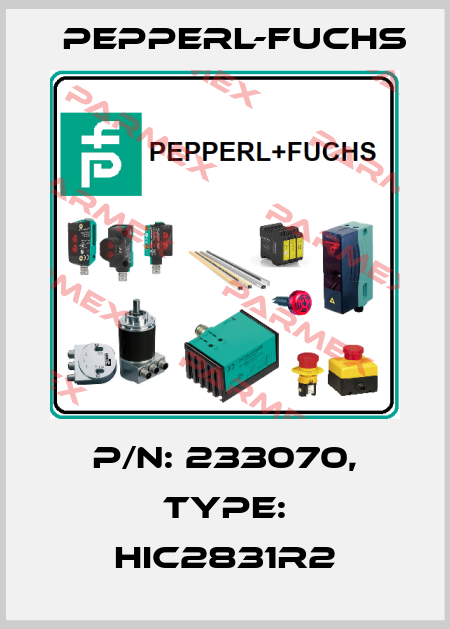 p/n: 233070, Type: HIC2831R2 Pepperl-Fuchs