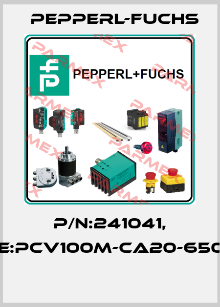 P/N:241041, Type:PCV100M-CA20-650000  Pepperl-Fuchs
