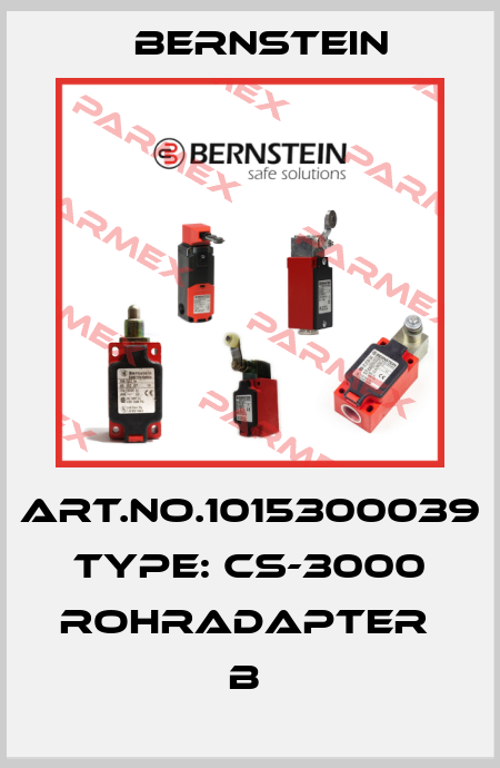 Art.No.1015300039 Type: CS-3000 ROHRADAPTER          B  Bernstein