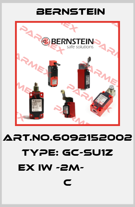 Art.No.6092152002 Type: GC-SU1Z EX IW -2M-           C Bernstein