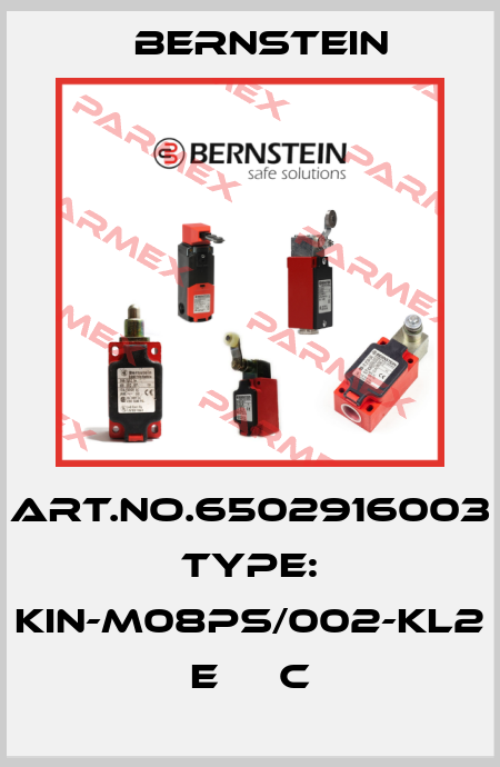 Art.No.6502916003 Type: KIN-M08PS/002-KL2      E     C Bernstein