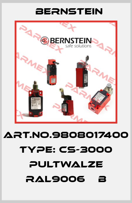 Art.No.9808017400 Type: CS-3000 PULTWALZE RAL9006    B Bernstein
