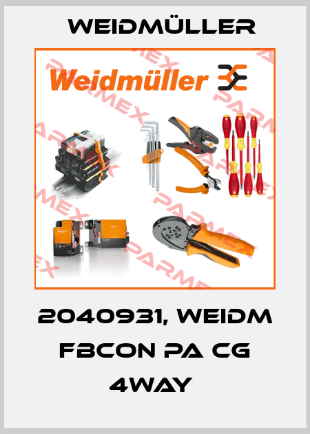 2040931, WEIDM FBCON PA CG 4WAY  Weidmüller