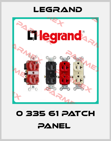 0 335 61 Patch panel  Legrand
