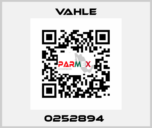 0252894  Vahle