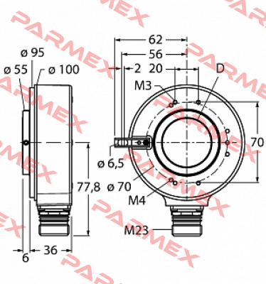 RI-42H25S4-2B1024-12M23 Turck