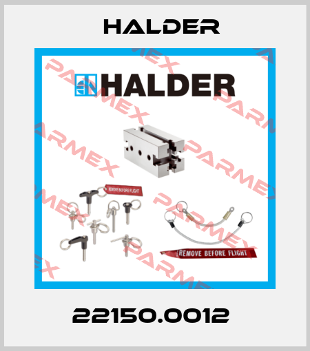 22150.0012  Halder