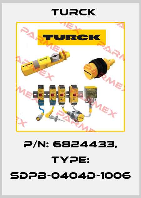 p/n: 6824433, Type: SDPB-0404D-1006 Turck