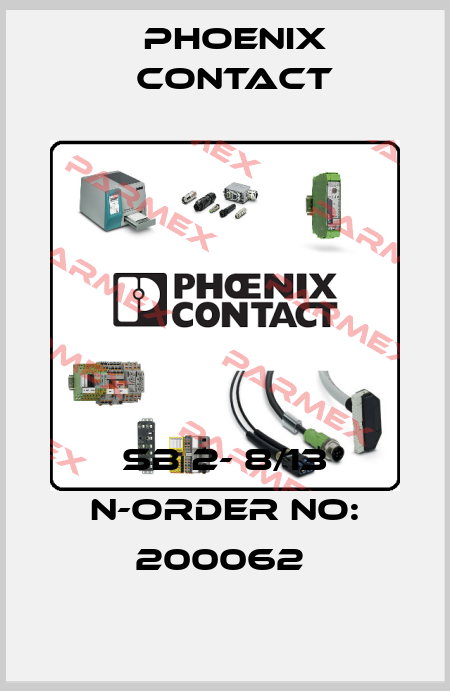 SB 2- 8/13 N-ORDER NO: 200062  Phoenix Contact
