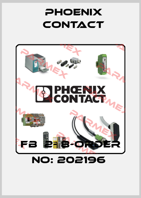 FB  2- 8-ORDER NO: 202196  Phoenix Contact