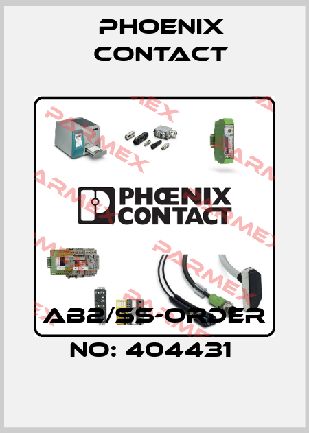AB2/SS-ORDER NO: 404431  Phoenix Contact