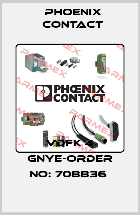 VDFK 4 GNYE-ORDER NO: 708836  Phoenix Contact