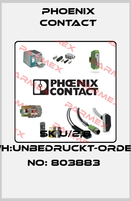 SK U/2,8 WH:UNBEDRUCKT-ORDER NO: 803883  Phoenix Contact