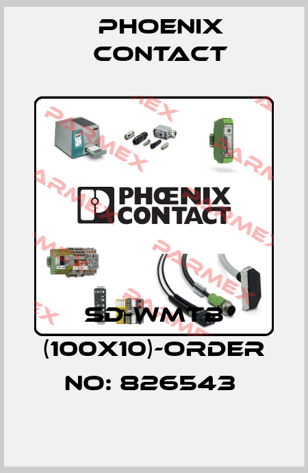 SD-WMTB (100X10)-ORDER NO: 826543  Phoenix Contact