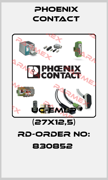 UC-EMLP (27X12,5) RD-ORDER NO: 830852  Phoenix Contact