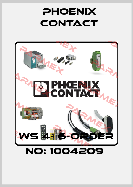 WS 4- 6-ORDER NO: 1004209  Phoenix Contact