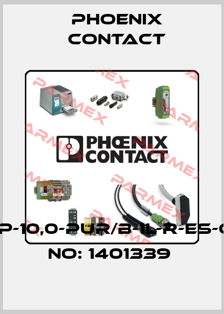 SAC-3P-10,0-PUR/B-1L-R-ES-ORDER NO: 1401339  Phoenix Contact