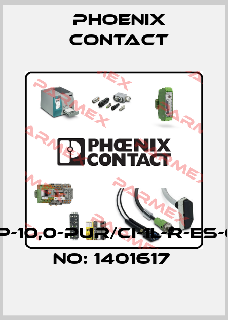 SAC-3P-10,0-PUR/CI-1L-R-ES-ORDER NO: 1401617  Phoenix Contact