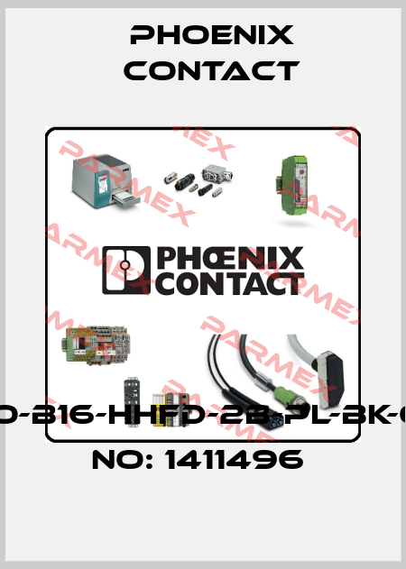 HC-EVO-B16-HHFD-2B-PL-BK-ORDER NO: 1411496  Phoenix Contact
