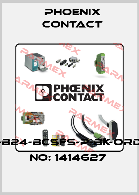 HC-B24-BCSFS-P-BK-ORDER NO: 1414627  Phoenix Contact