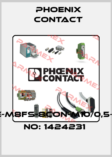 SACC-E-M8FS-8CON-M10/0,5-ORDER NO: 1424231  Phoenix Contact