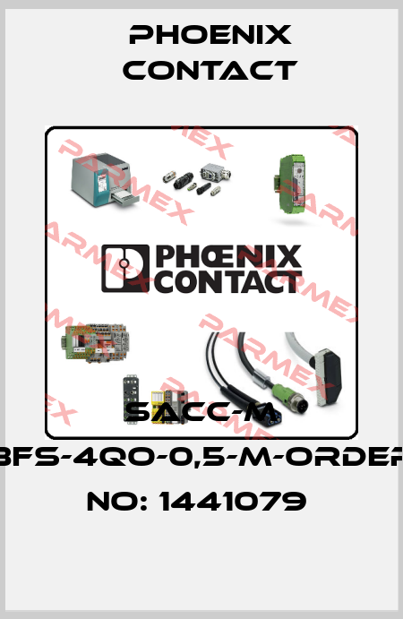 SACC-M 8FS-4QO-0,5-M-ORDER NO: 1441079  Phoenix Contact