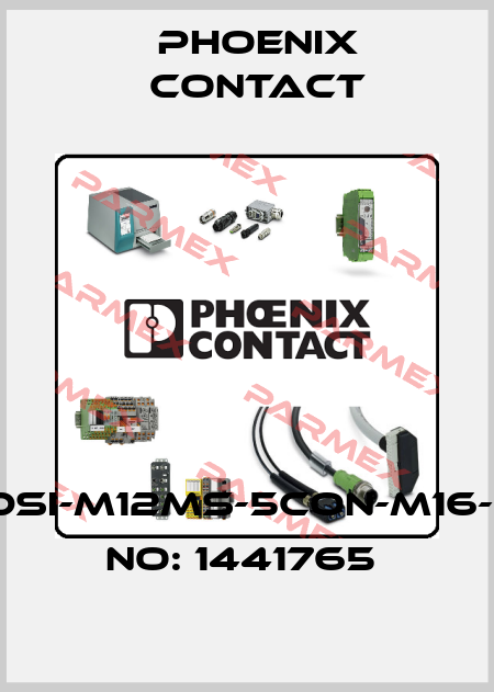 SACC-DSI-M12MS-5CON-M16-ORDER NO: 1441765  Phoenix Contact