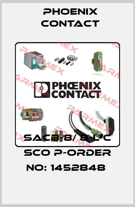 SACB-8/ 8-L-C SCO P-ORDER NO: 1452848  Phoenix Contact