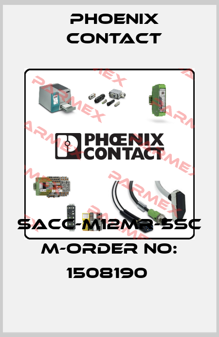 SACC-M12MR-5SC M-ORDER NO: 1508190  Phoenix Contact