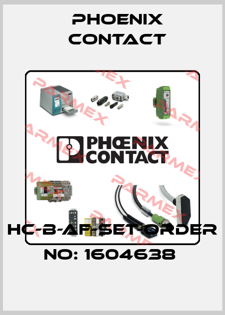 HC-B-AF-SET-ORDER NO: 1604638  Phoenix Contact