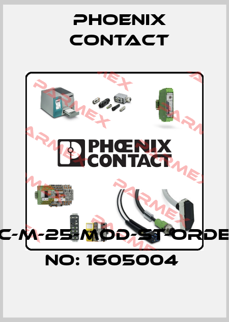 HC-M-25-MOD-ST-ORDER NO: 1605004  Phoenix Contact