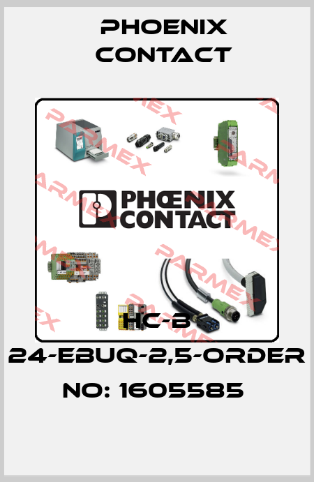 HC-B 24-EBUQ-2,5-ORDER NO: 1605585  Phoenix Contact