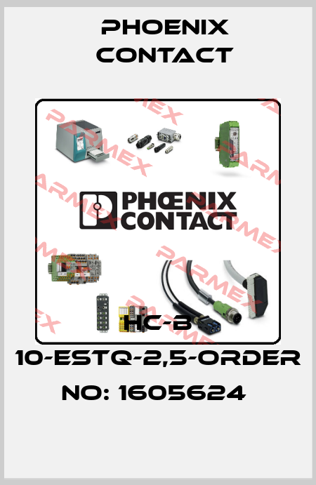 HC-B 10-ESTQ-2,5-ORDER NO: 1605624  Phoenix Contact