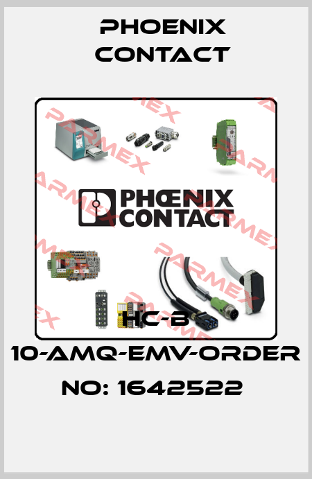 HC-B 10-AMQ-EMV-ORDER NO: 1642522  Phoenix Contact