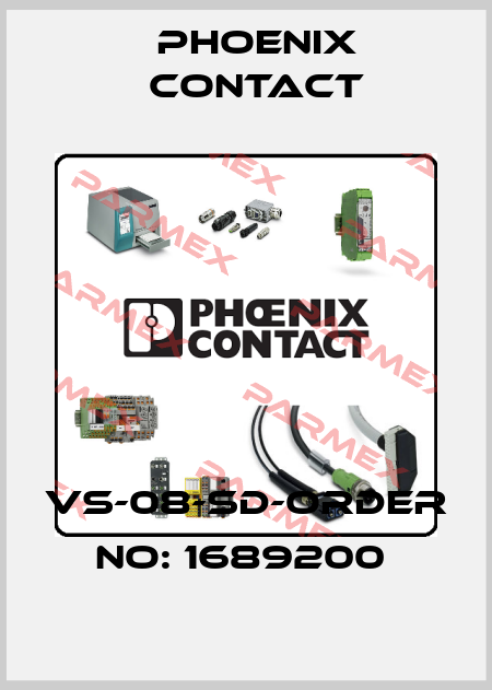 VS-08-SD-ORDER NO: 1689200  Phoenix Contact
