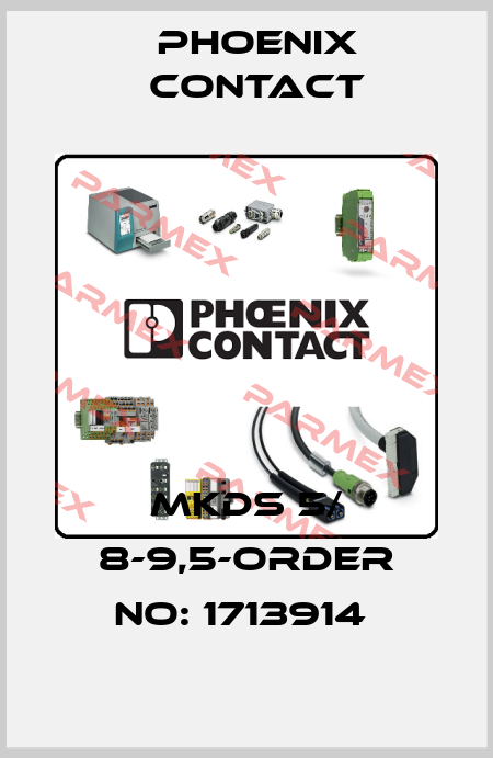 MKDS 5/ 8-9,5-ORDER NO: 1713914  Phoenix Contact