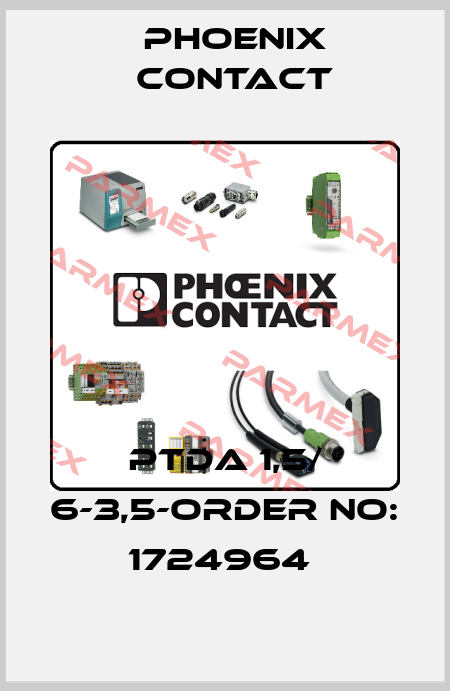 PTDA 1,5/ 6-3,5-ORDER NO: 1724964  Phoenix Contact