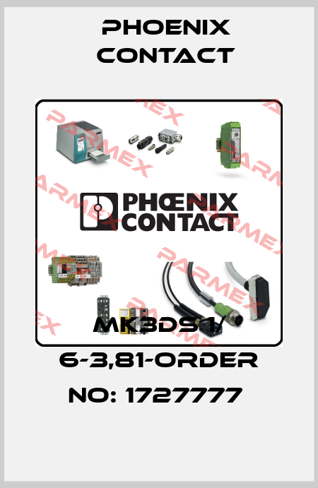 MK3DS 1/ 6-3,81-ORDER NO: 1727777  Phoenix Contact