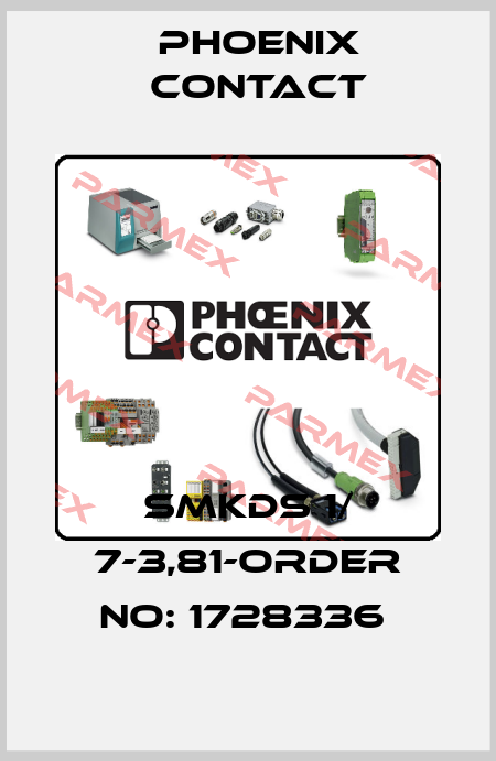 SMKDS 1/ 7-3,81-ORDER NO: 1728336  Phoenix Contact