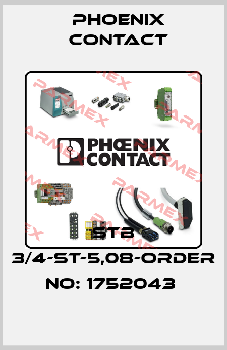 STB 3/4-ST-5,08-ORDER NO: 1752043  Phoenix Contact