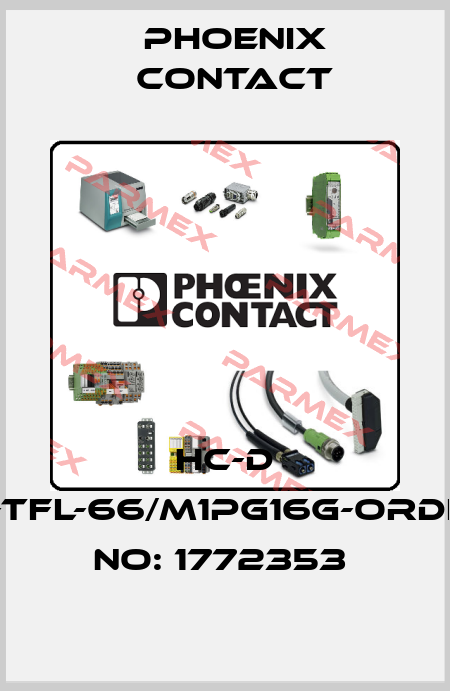 HC-D 15-TFL-66/M1PG16G-ORDER NO: 1772353  Phoenix Contact