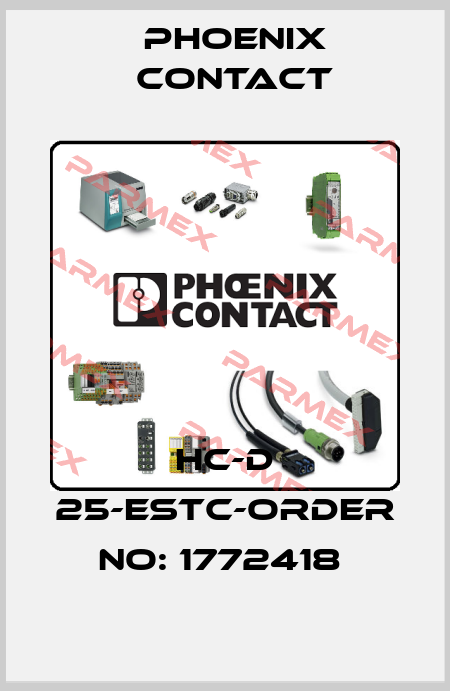 HC-D 25-ESTC-ORDER NO: 1772418  Phoenix Contact
