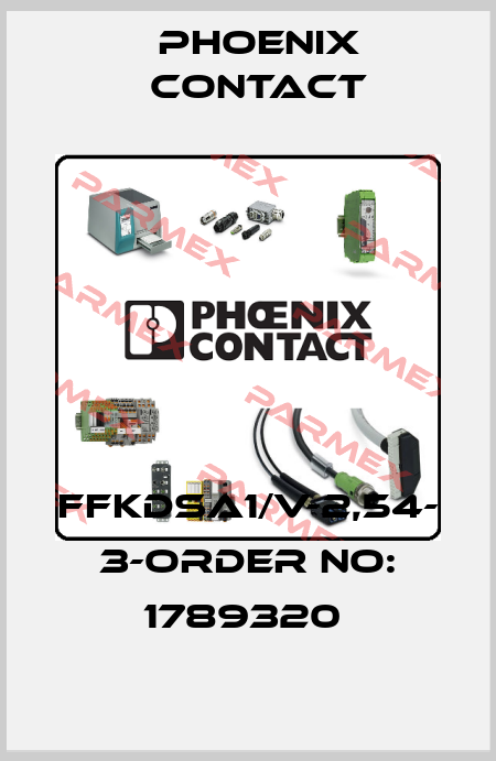 FFKDSA1/V-2,54- 3-ORDER NO: 1789320  Phoenix Contact