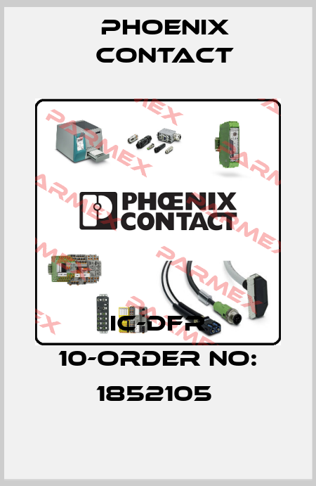 IC-DFR 10-ORDER NO: 1852105  Phoenix Contact